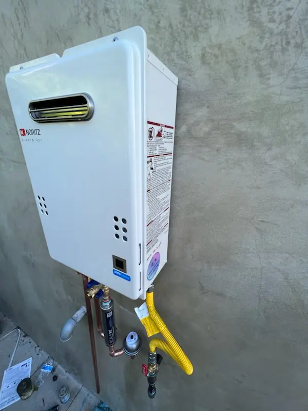 Tankless water heater installation for Central Core homes